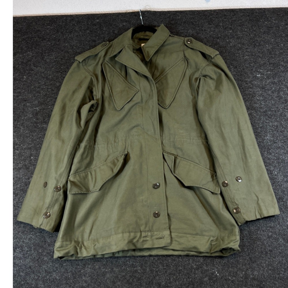 Vintage Seyntex Dutch M65 Military Field Jacket Olive Green Parka Holland Mens M